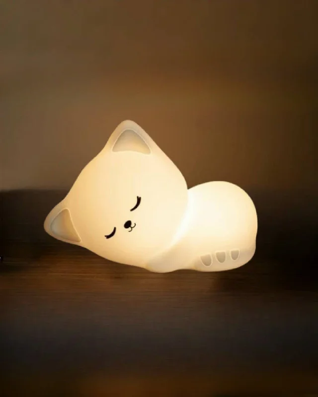 Silicone Cat Nightlight with Tap Control