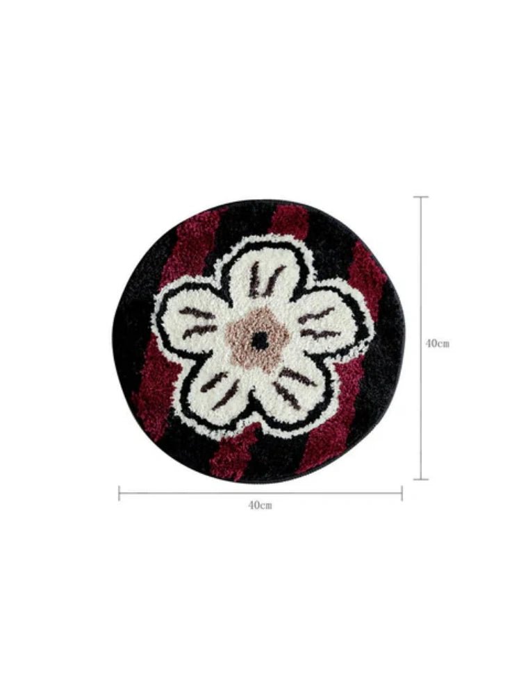 Round Cream Petal Cushions