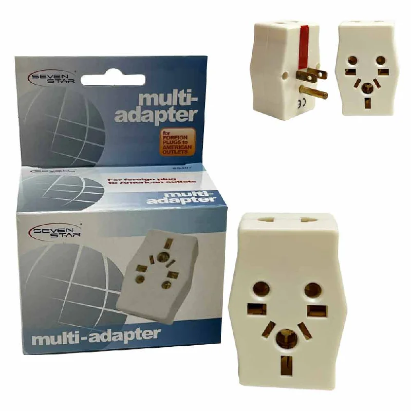 Multi Adapter Outlet Extender Travel Europe to USA Power Plug Adaptor Converter