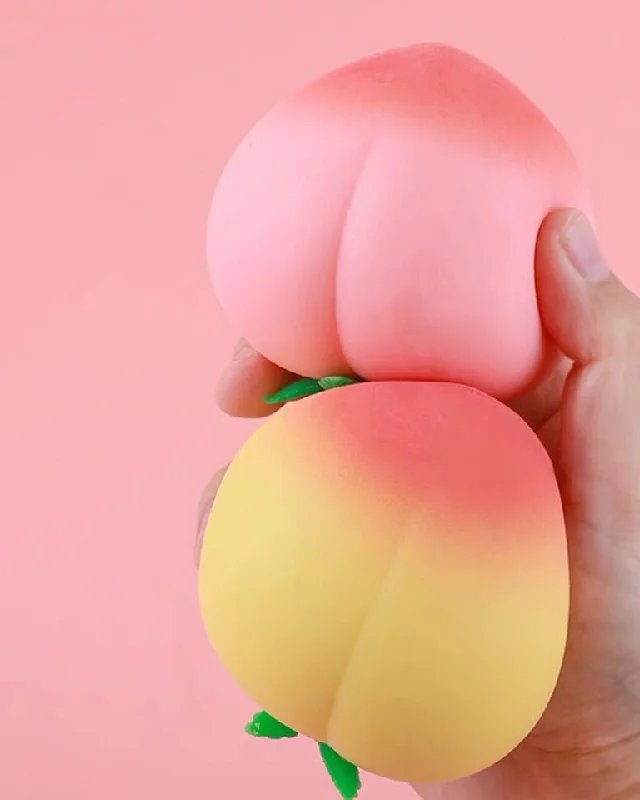 Peach Squishy Stress Relief Squeeze Toy