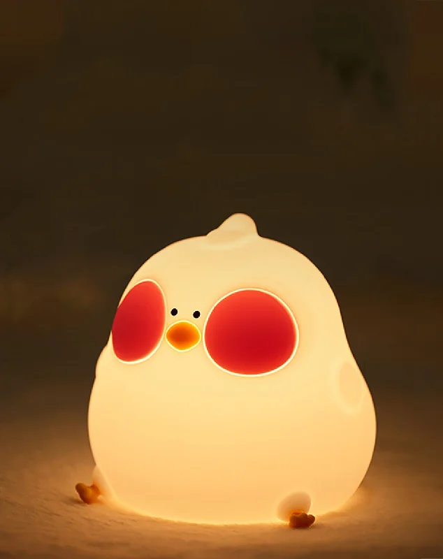 Cute Chick LED Night Lamp with USB Charging Silicone