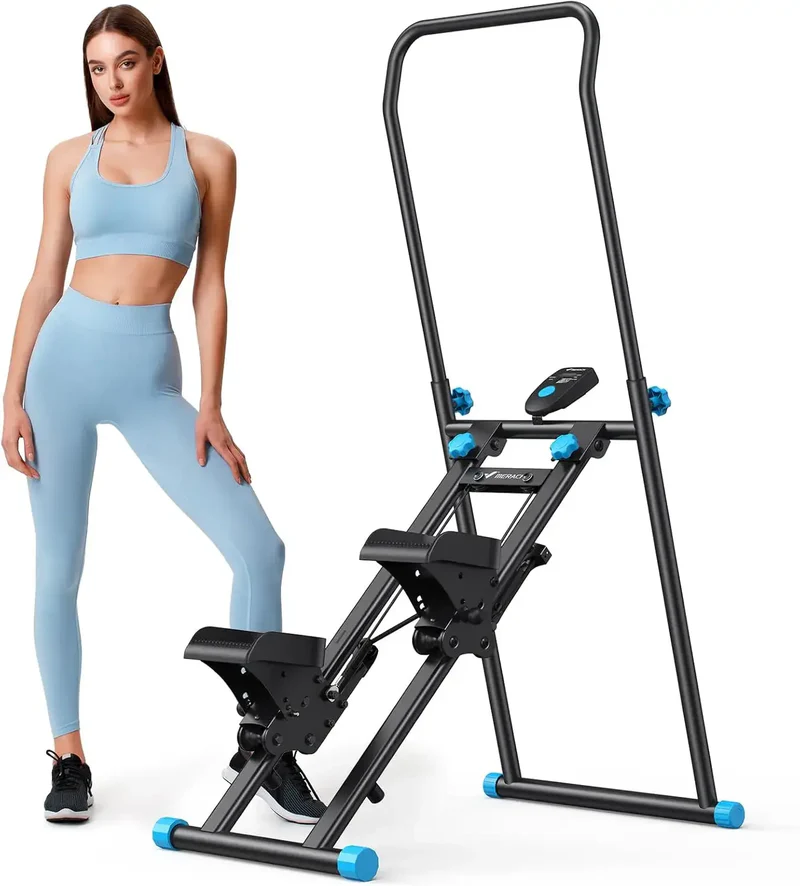 Vertical Climber – Foldable Stair Stepper Machine for Full-Body Home Workouts, Adjustable Step Heigh Vertical Climber – Foldable Stair Stepper Machine for Full-Body Home Workouts, Adjustable Step Heigh