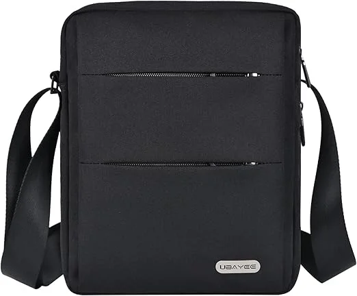 UBAYEE Men's Oxford Fabric Shoulder Bag with RFID Blocking Pocket (Compatible with iPad 11 Inch Tablet, 27 cm), Black, Crossbody UBAYEE Men's Oxford Fabric Shoulder Bag with RFID Blocking Pocket (Compatible with iPad 11 Inch Tablet, 27 cm), Black, Crossbody