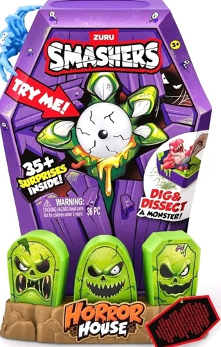 Smashers Mega Horror House (Blue) by , Interactive Toy, Collectable Toy for Kids