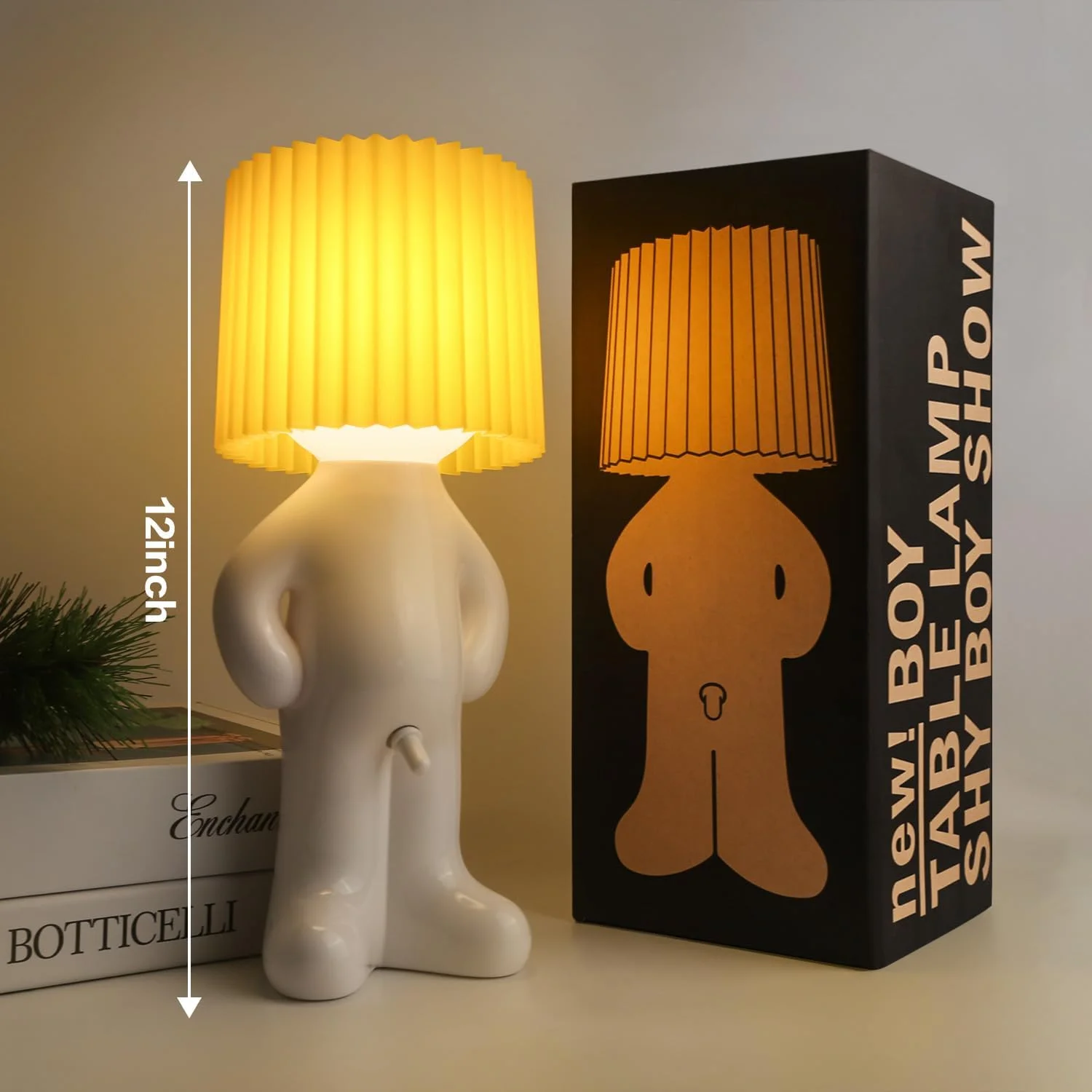 Shy Boy Table Lamp, Portable Rechargeable Bedside Lamp, Funny Night Light Sense of Humor White Elephant Gag Gift for Adults Women Wife Girlfriend Birthday... Shy Boy Table Lamp, Portable Rechargeable Bedside Lamp, Funny Night Light Sense of Humor White Elephant Gag Gift for Adults Women Wife Girlfriend Birthday...