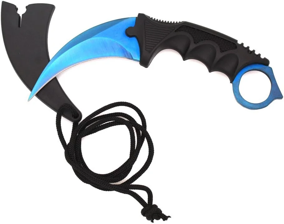 Tactical Karambit Knife Stainless-Steel | Fixed Blade Knife with Sheath and Cord Knife CS-GO for Hunting-Camping and | Field Survival Tactical Karambit Knife Stainless-Steel | Fixed Blade Knife with Sheath and Cord Knife CS-GO for Hunting-Camping and | Field Survival