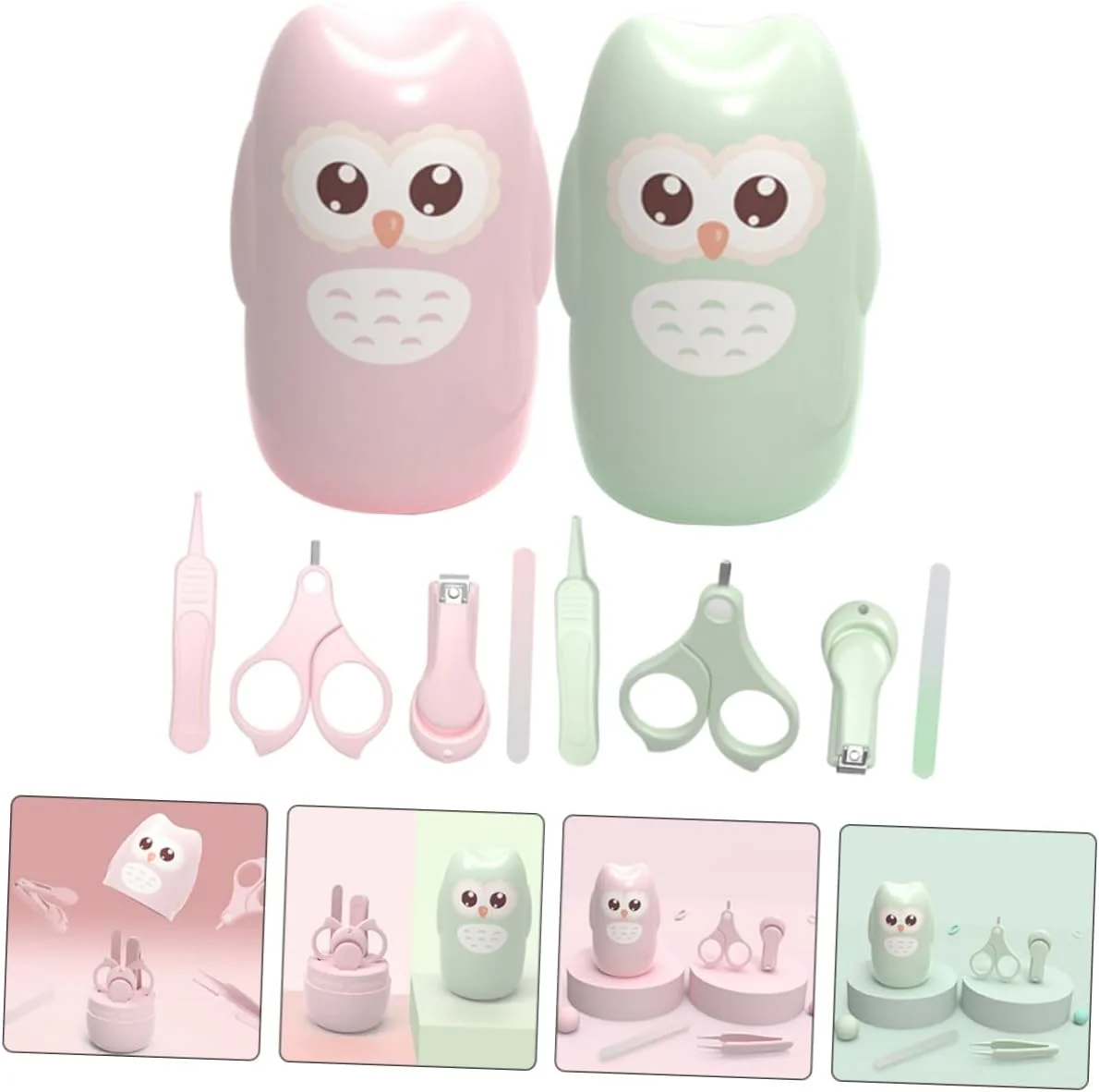 Baby Nail Kit, Baby Manicure Kit and Pedicure kit,4-in-1 Safe Baby Nail Kit with Cute Owl Shape Case.Baby Nail Clipper, Scissor, Baby Nail File & Tweezer for Newborn, Infant & Toddler Baby Nail Kit, Baby Manicure Kit and Pedicure kit,4-in-1 Safe Baby Nail Kit with Cute Owl Shape Case.Baby Nail Clipper, Scissor, Baby Nail File & Tweezer for Newborn, Infant & Toddler