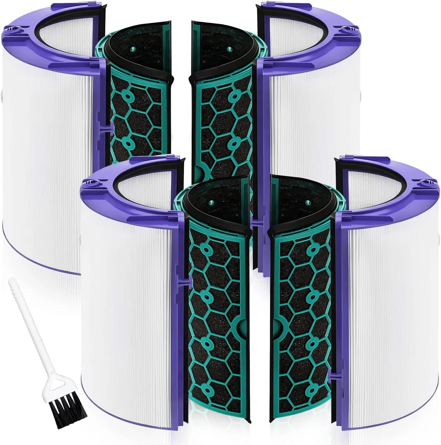 Air Purifier Replacement Filter for Dyson Pure Cool Purifying Fan TP04 HP04 DP04, 2-in-1 360° Combi True HEPA and Activated Carbon Filter, 2 Pack Air Purifier Replacement Filter for Dyson Pure Cool Purifying Fan TP04 HP04 DP04, 2-in-1 360° Combi True HEPA and Activated Carbon Filter, 2 Pack
