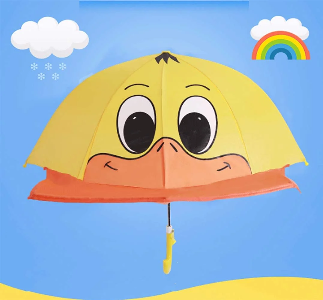 Children's Umbrella, Lovely Little Yellow Duck, Cartoon Umbrella
