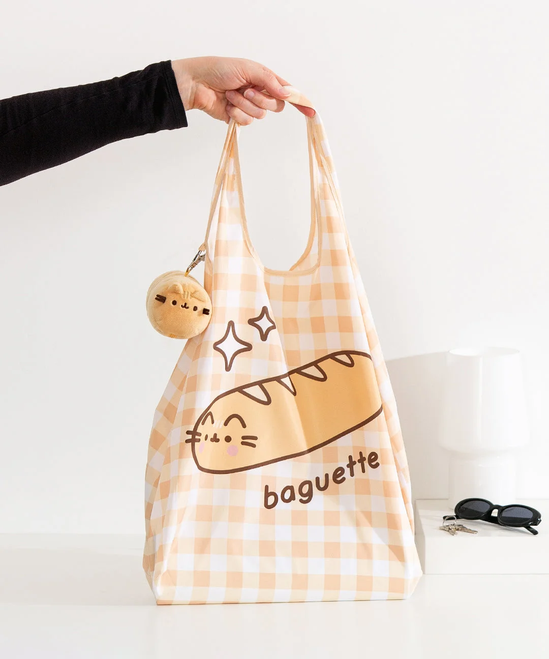 Baguette Reusable Bag Keychain Plush