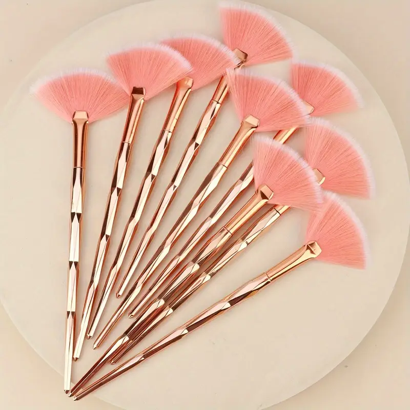 5pcs Soft Fan Brush Set for Facial Care- Ideal for Exfoliating Masks& Basic Light Beige Routine- Inc 5pcs Soft Fan Brush Set for Facial Care- Ideal for Exfoliating Masks& Basic Light Beige Routine- Inc