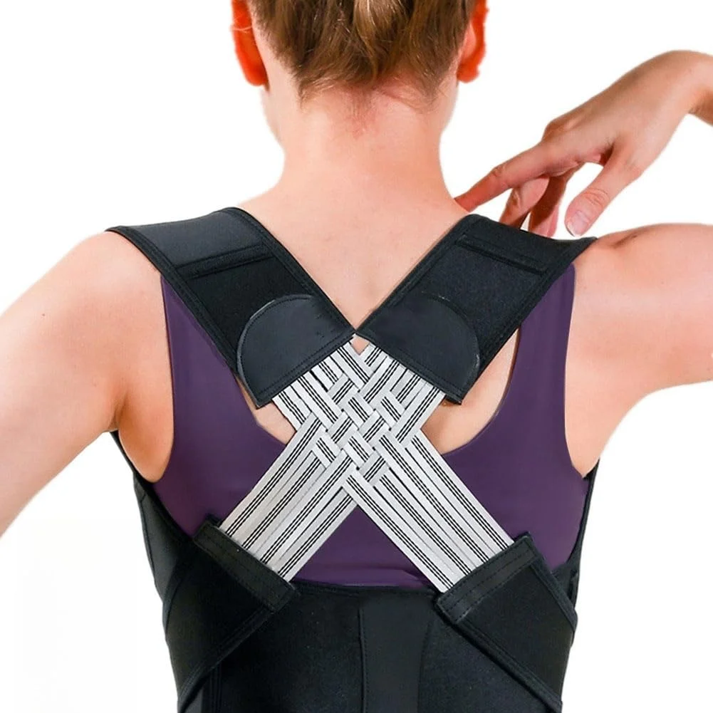 Elastic Posture Trainer,Upper Back Brace,Posture Corrector with Magic Stickers Easy to Use,Adjustable Back Straightener Brace,Posture Corrector Strap for Adults and Kids(Black1,M) Elastic Posture Trainer,Upper Back Brace,Posture Corrector with Magic Stickers Easy to Use,Adjustable Back Straightener Brace,Posture Corrector Strap for Adults and Kids(Black1,M)