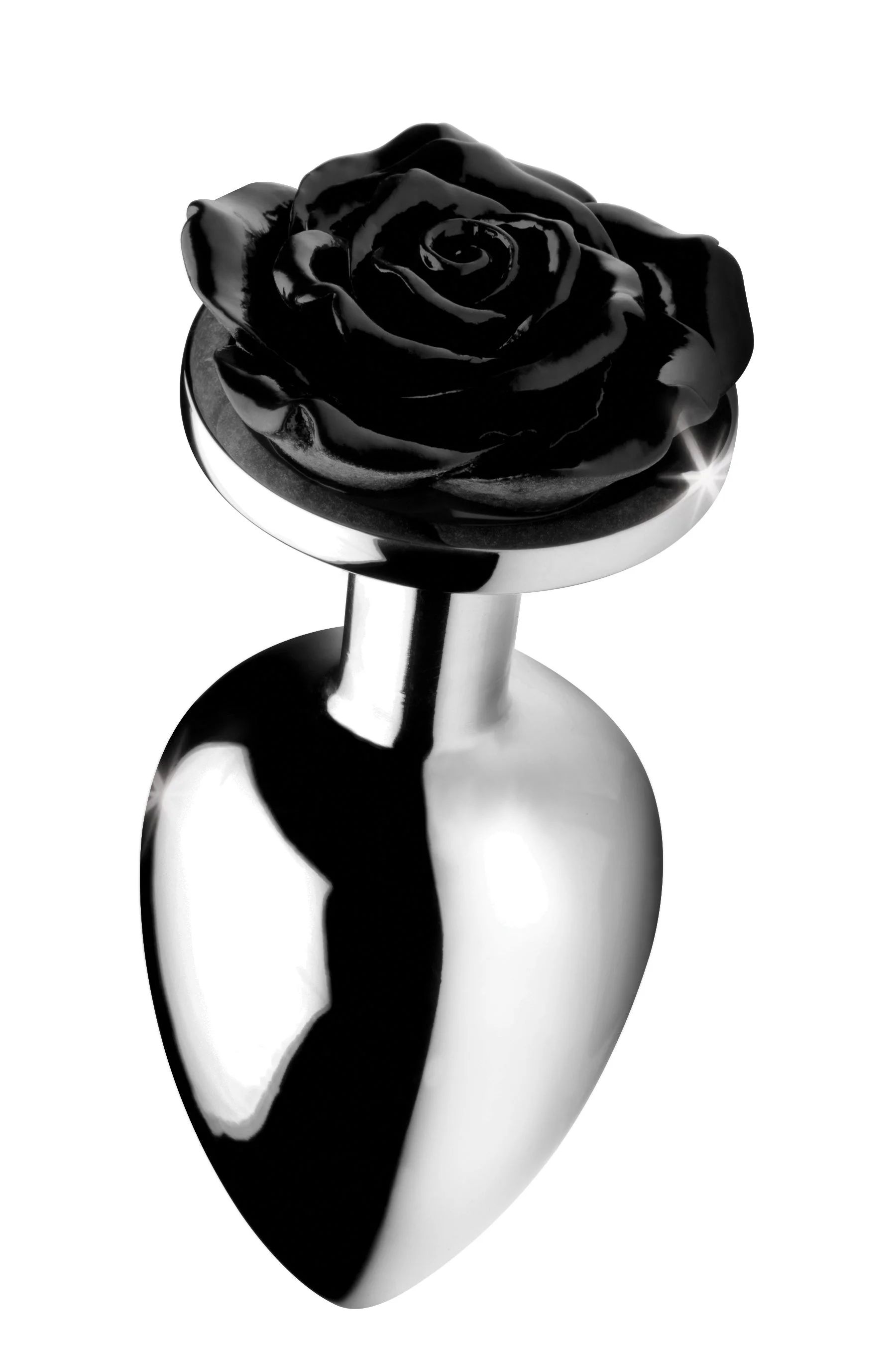 BOOTY SPARKS BLACK ROSE ANAL PLUG LARGE
