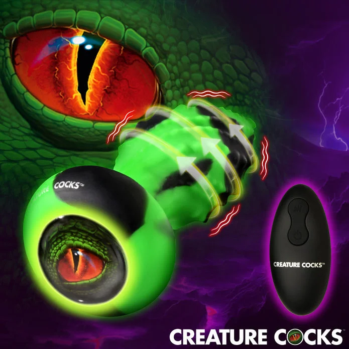 CREATURE COCKS EYE OF SPAWN VIBRATING & SQUIRMING BUTT PLUG
