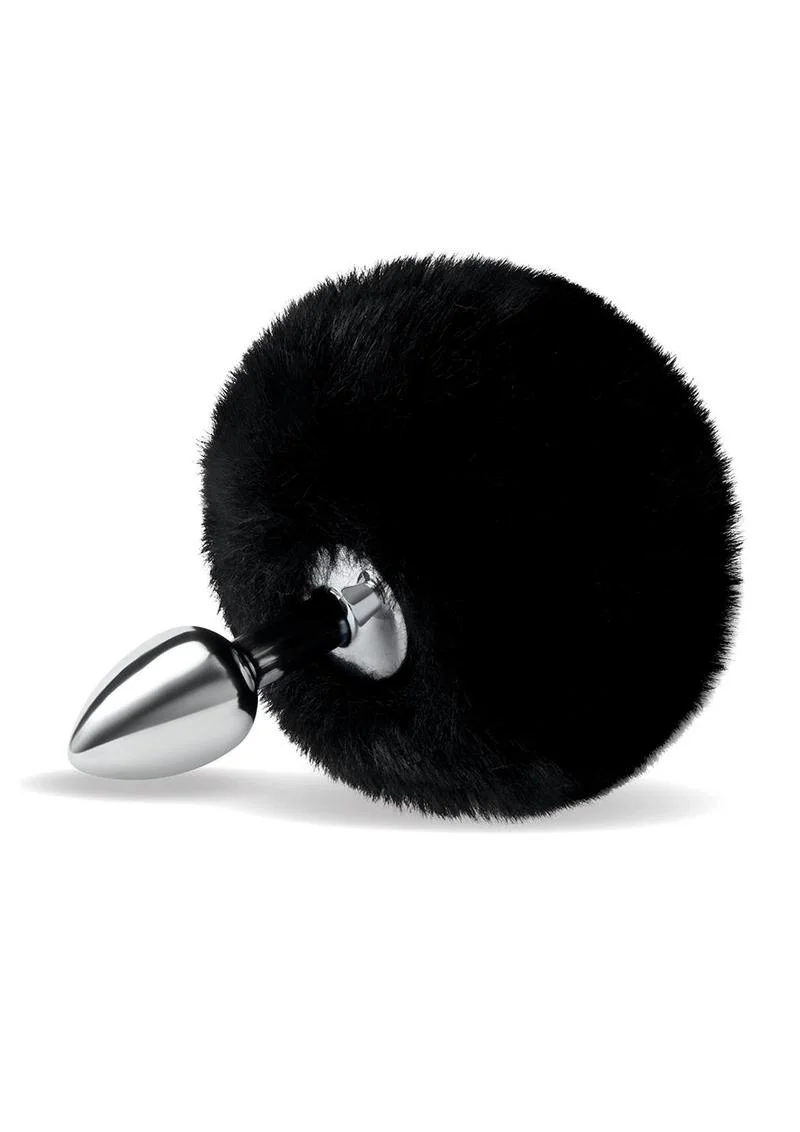 FURRY TAILS BLACK BUNNY TAIL PLUG