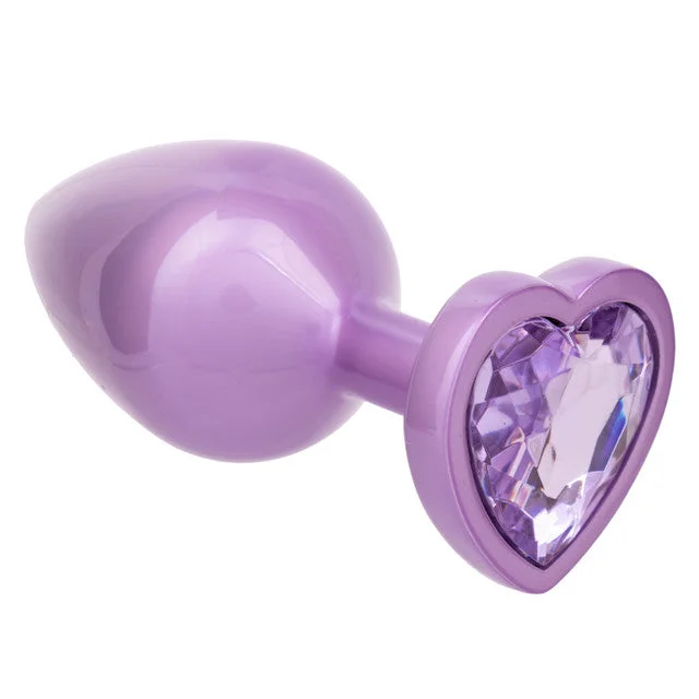 AMETHYST HEART ANAL PLUG PURPLE LARGE