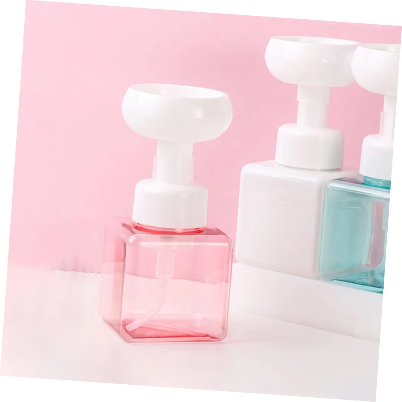 2pcs Push Shower Gel Bottle Refillable Pump Soap Dispenser 250ml Commercial Soap Dispenser
