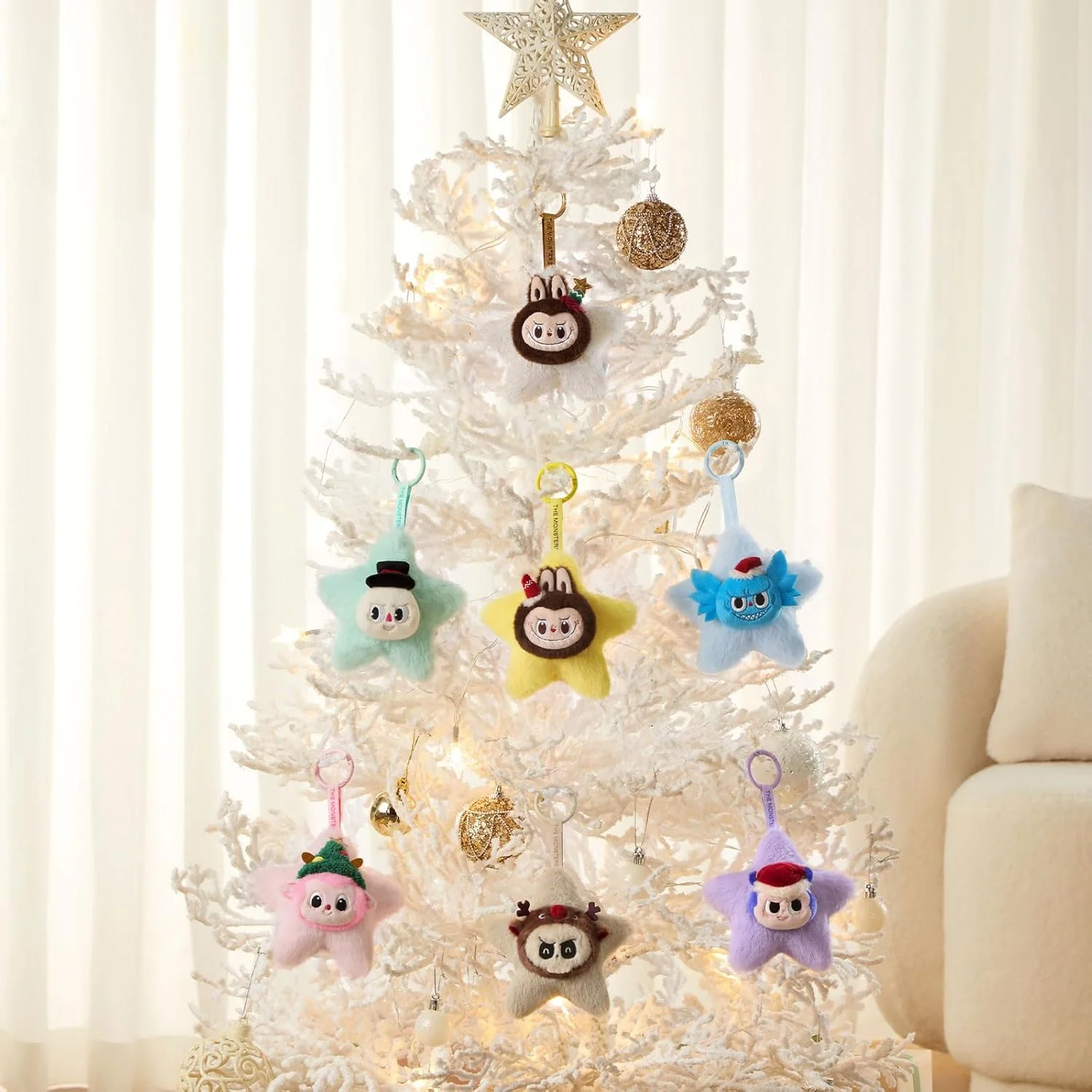 POP MART The Monsters Classic Series-Sparkly Plush Pendant Blind Box, 6PCs The Monsters Blind Box Figures, Random Design Collectible Toys Home Decorations, Holiday Birthday Gifts, Whole Set POP MART The Monsters Classic Series-Sparkly Plush Pendant Blind Box, 6PCs The Monsters Blind Box Figures, Random Design Collectible Toys Home Decorations, Holiday Birthday Gifts, Whole Set