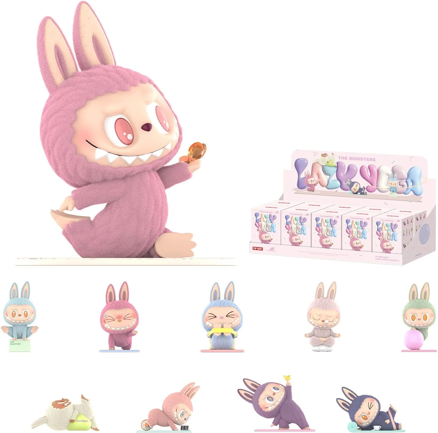 POP MART The Monsters Lazy Yoga Series Figures, 10PCs The Monsters Blind Box Figures, Random Design Action Figures Collectible Toys Home Decorations, Holiday Birthday Gifts, Whole Set POP MART The Monsters Lazy Yoga Series Figures, 10PCs The Monsters Blind Box Figures, Random Design Action Figures Collectible Toys Home Decorations, Holiday Birthday Gifts, Whole Set