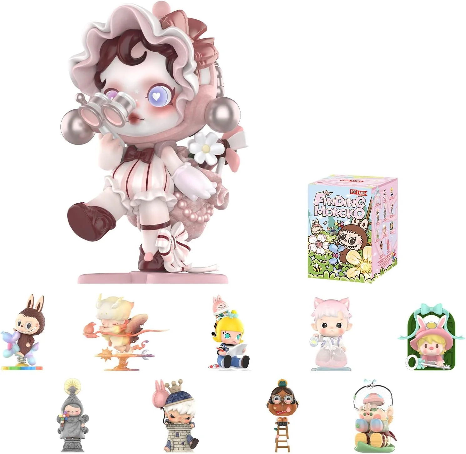 POP MART Find The MOKOKO Series Figures, Blind Box Figures, Random Design Action Figures Collectible Toys Home Decorations, Holiday Birthday Gifts, Single Box POP MART Find The MOKOKO Series Figures, Blind Box Figures, Random Design Action Figures Collectible Toys Home Decorations, Holiday Birthday Gifts, Single Box
