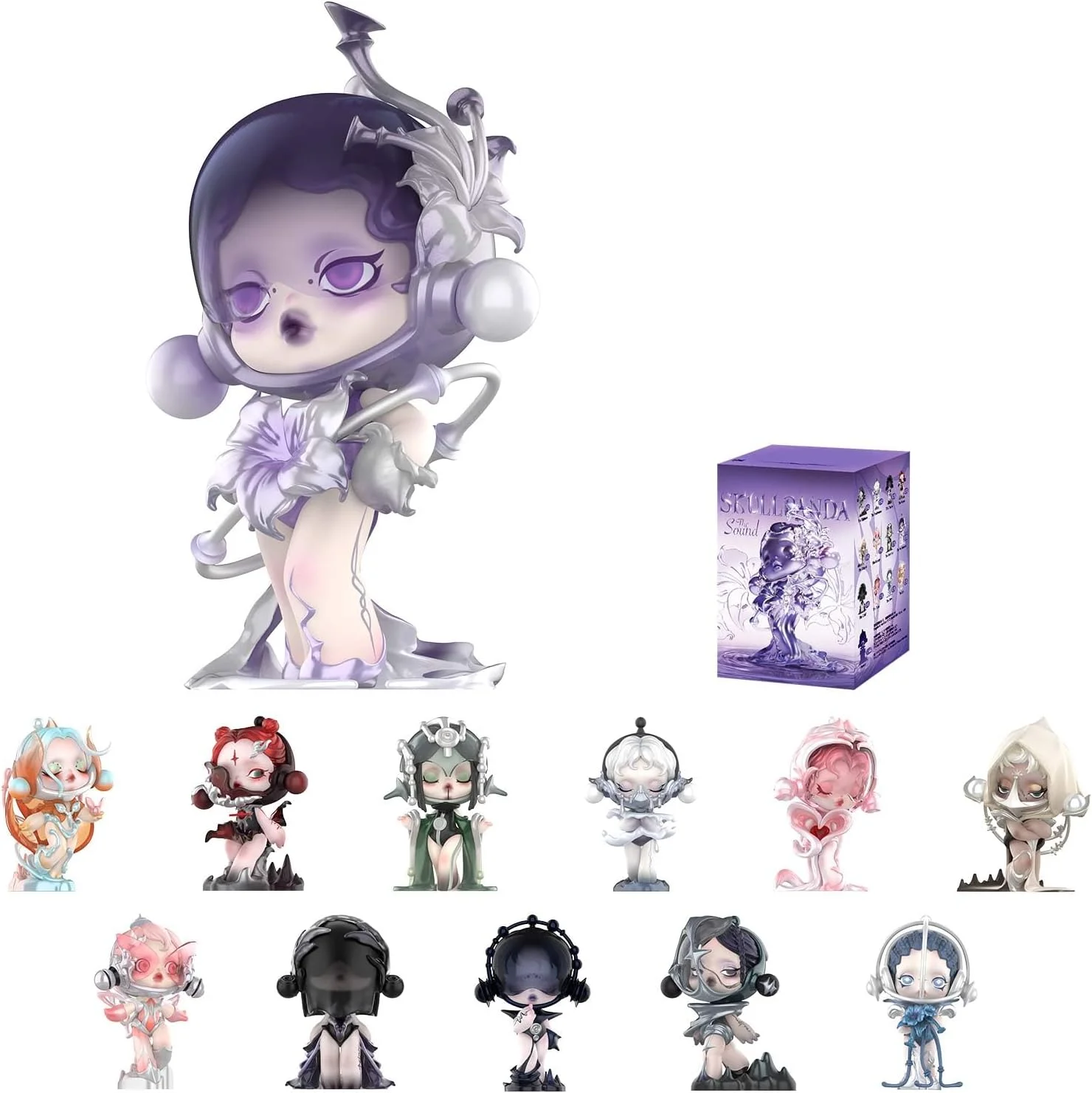 Whole Set, POP MART SKULLPANDA The Sound Series Figures, 12PCs SKULLPANDA Blind Box Figures, Random Design Action Figures Collectible Toys Home Decorations, Holiday Birthday Gifts Whole Set, POP MART SKULLPANDA The Sound Series Figures, 12PCs SKULLPANDA Blind Box Figures, Random Design Action Figures Collectible Toys Home Decorations, Holiday Birthday Gifts
