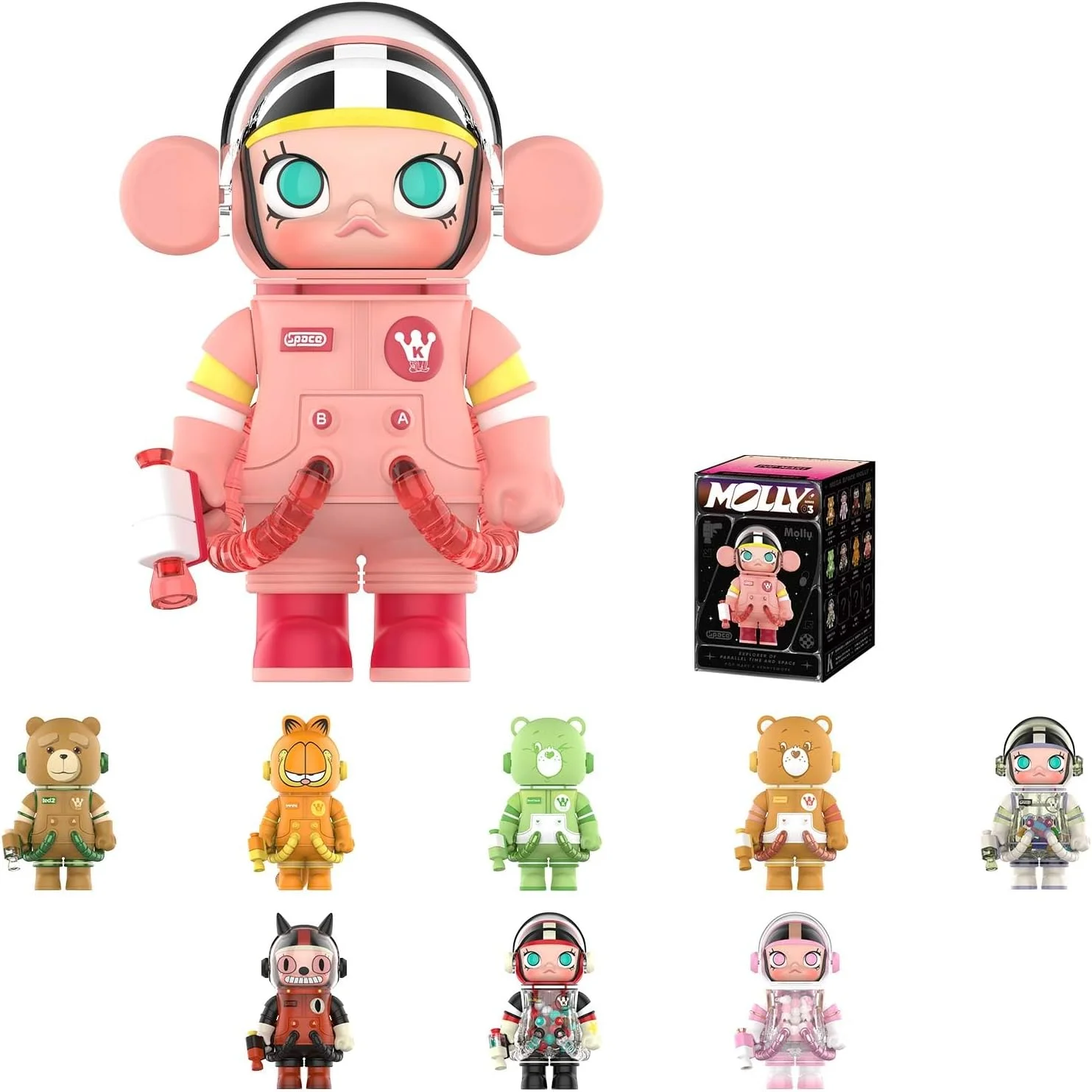 Whole Set, POP MART MEGA Space Molly 100% Series 3, Molly Blind Box Figures, Random Design Action Figures Collectible Toys Home Decorations, Holiday Birthday Gifts for Boys and Girls Whole Set, POP MART MEGA Space Molly 100% Series 3, Molly Blind Box Figures, Random Design Action Figures Collectible Toys Home Decorations, Holiday Birthday Gifts for Boys and Girls
