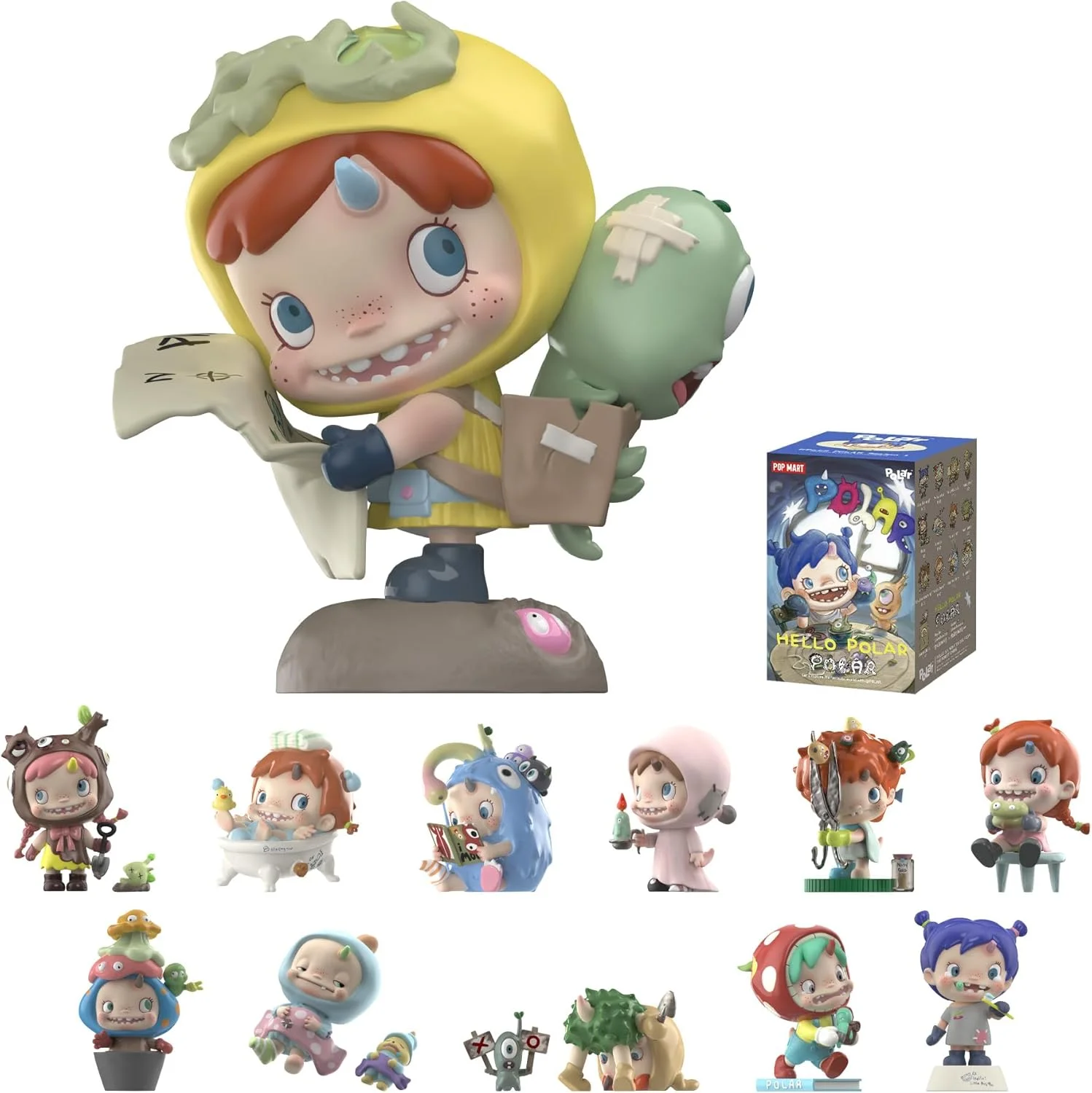 POP MART Hello Polar Season 1 Series - 12PCs Blind Box Figures, Random Design Collectible Toys, Home Decorations, Holiday Birthday Gifts POP MART Hello Polar Season 1 Series - 12PCs Blind Box Figures, Random Design Collectible Toys, Home Decorations, Holiday Birthday Gifts