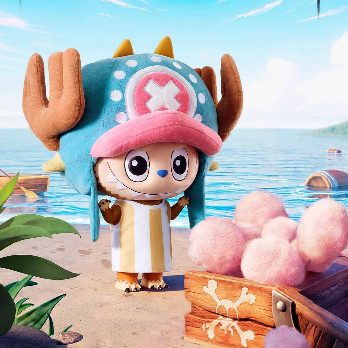POP MART MEGA LABUBU 400% TONY TONY CHOPPER, Collectible Toys Home Decorations, Holiday Birthday Gifts